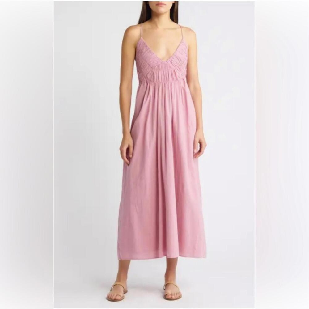 Treasure & Bond Pink Midi Sundress